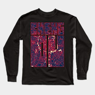 Chengdu, Sichuan, China City Map Typography - Hope Long Sleeve T-Shirt